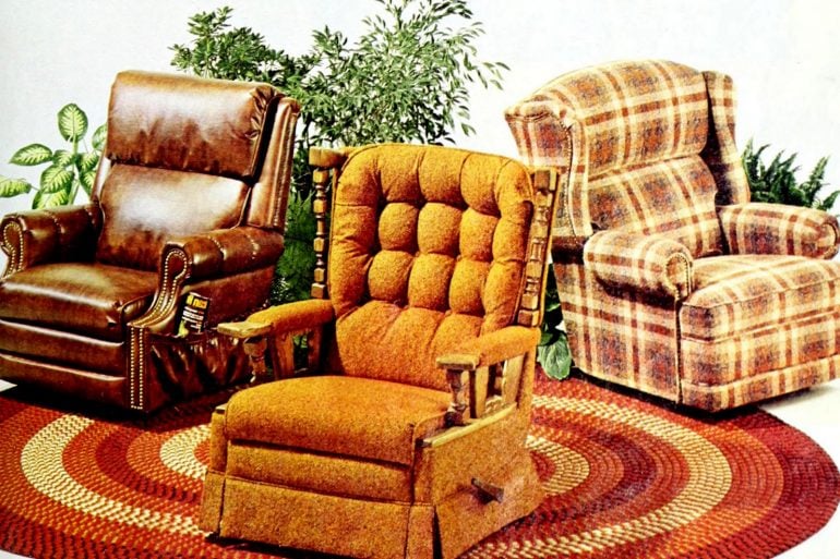 vintage la z boy recliners 